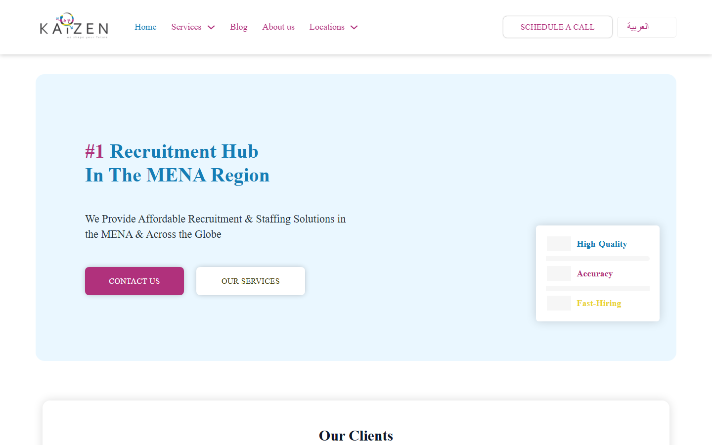 Kaizen Firm website screenshot